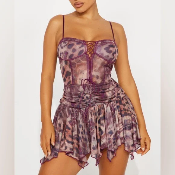 Fashion Nova Fiercely Mesh Micro Mini Dress - Picture 9 of 9